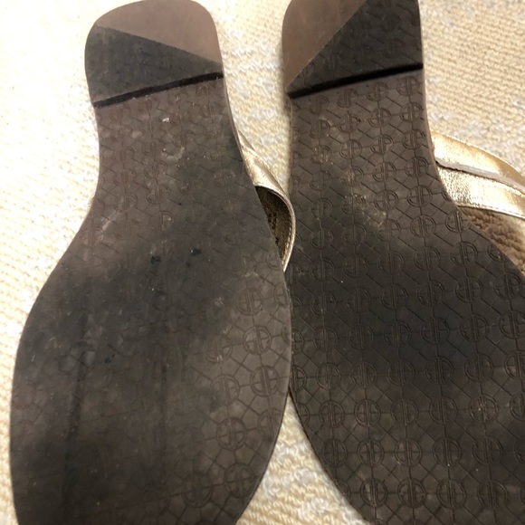 Lilly Pulitzer gold shoes - Picture 3 of 5